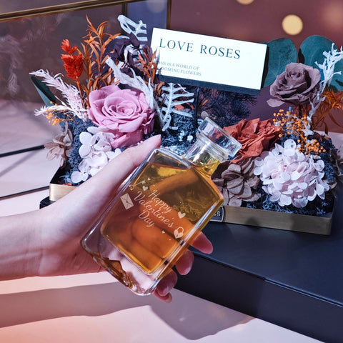 情人節永生花威士忌禮盒 (100ml)