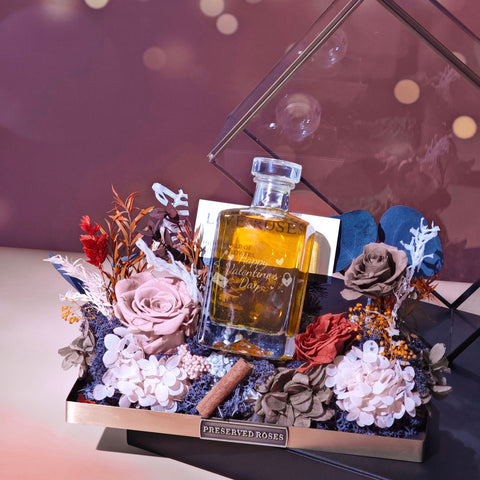 情人節永生花威士忌禮盒 (100ml)