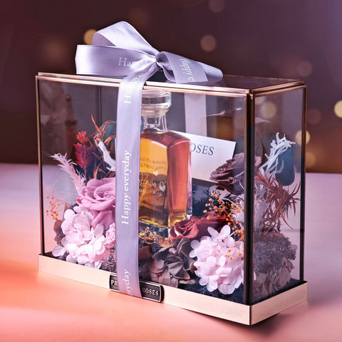 情人節永生花威士忌禮盒 (100ml)