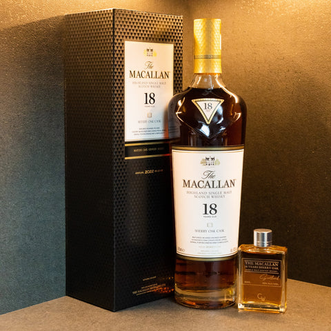 Macallan 18 Sherry 50ml With Full Bottle